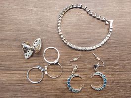 Schmuckset neu  Farben blau gold