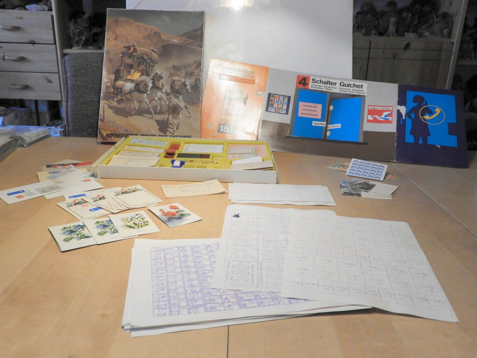 Giochi: KINDERPOST, POSTE DES ENFANTS, gotthard-kutsche URALT – Usato da Ettingen venduto da troll-mutter 4