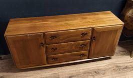 Sideboard aus Ulmenholz Mid-Century