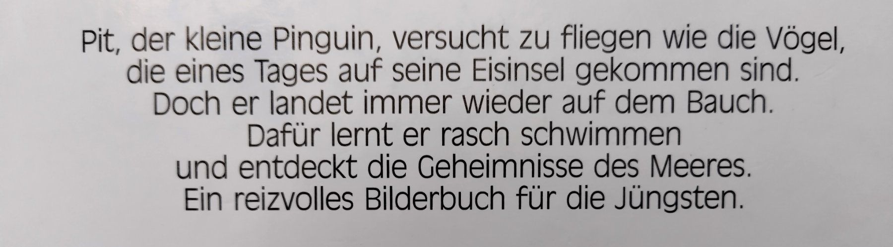 Libri: Pinguin Pit - Marcus Pfister / Bilderbuch ab Fr. 5.- – Usato da Bellach venduto da JingleJerry 9