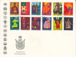 LBK 422 - 430 Kirchenpatrone 12 Werte auf Brief