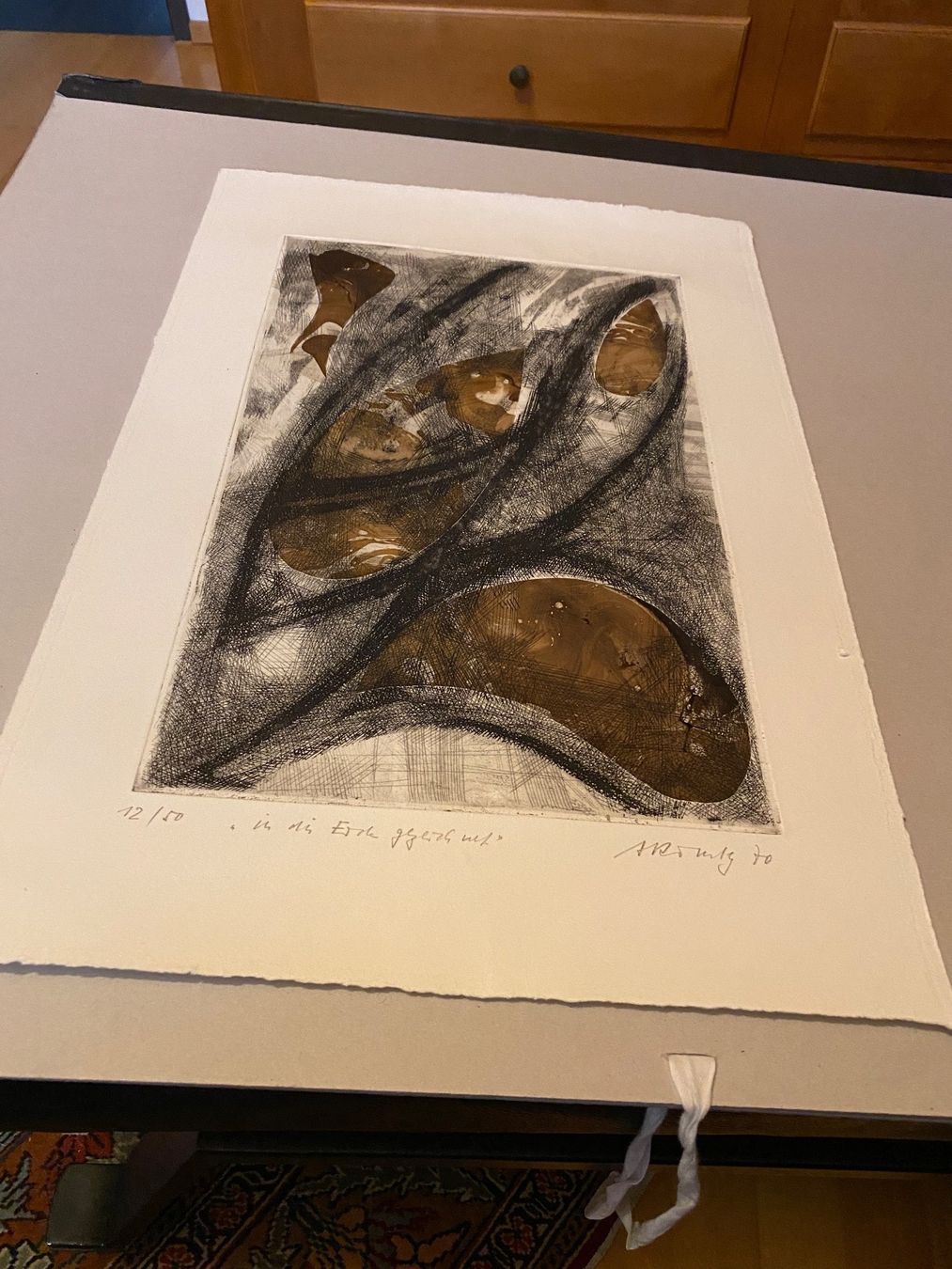 Grafica & Litografie: Schöne Radierung mit Signatur – Usato da Münchwilen TG venduto da Mercurius63