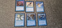 Magic MTG 6x Vintage Blau Karten – Ice Age & Mirage – Deutsc