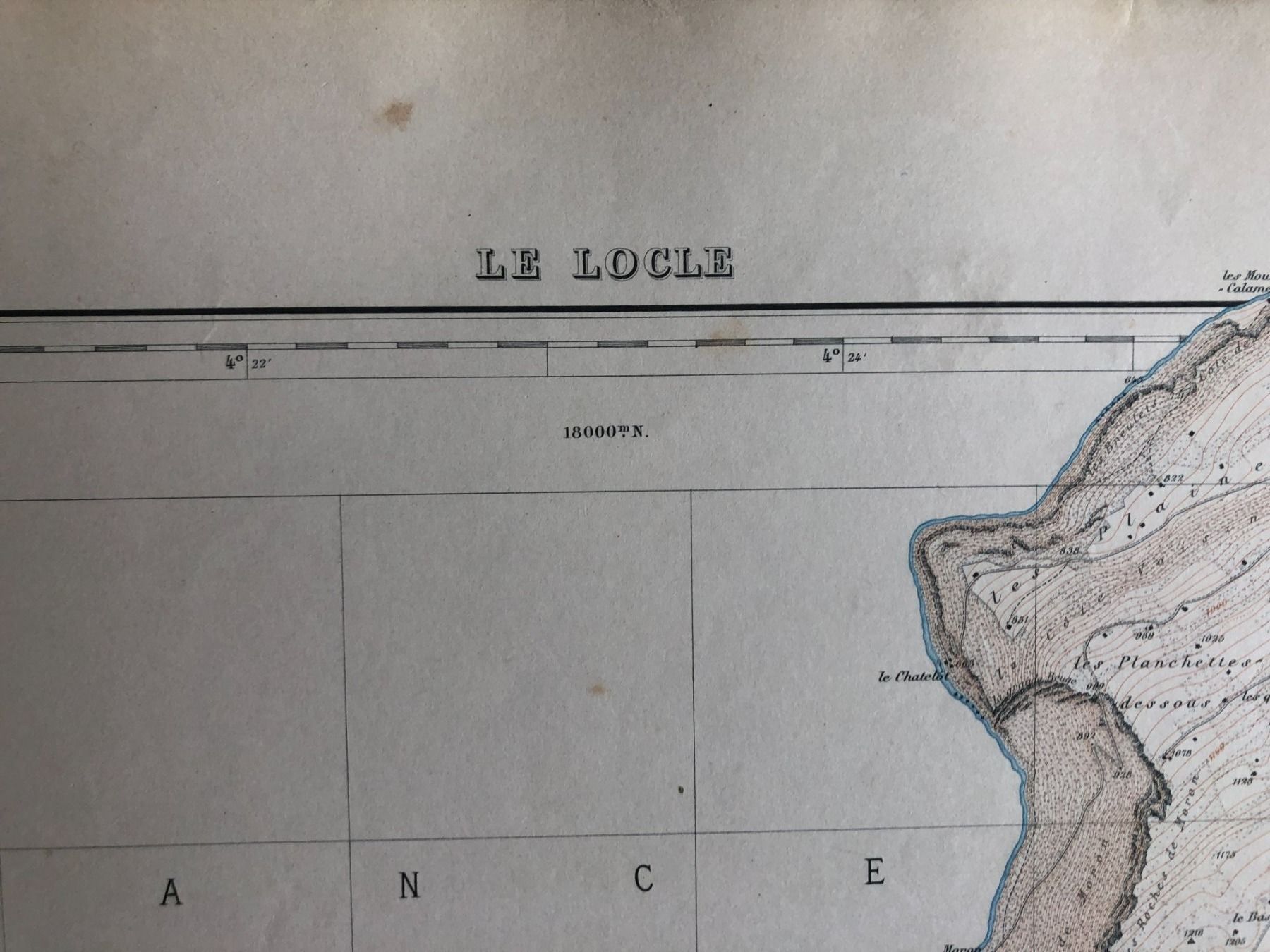 Landkarten & Atlanten: Siegfriedatlas Bl. 83: Le Locle 1885 – Gebraucht aus Zürich von allp 2