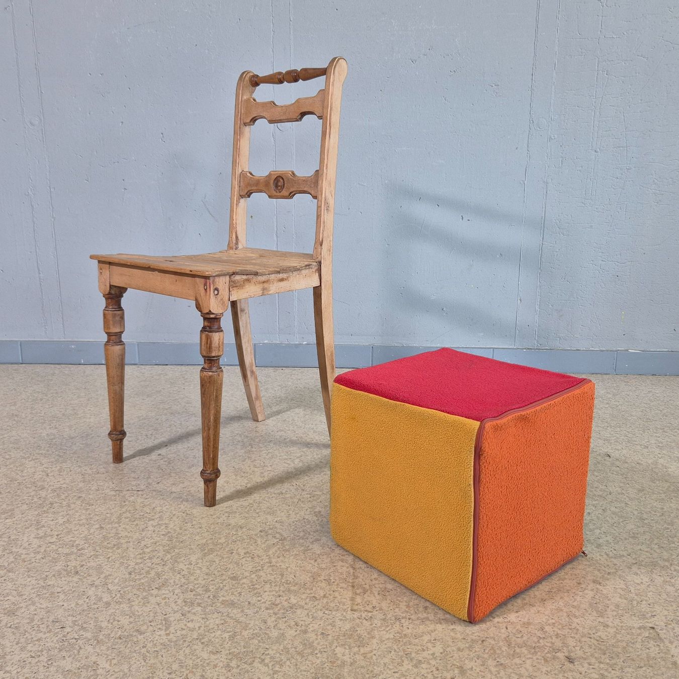 Sgabelli: Pouf Cube Würfel Hocker Polsterhocker Sitzwürfel – Usato da Nottwil venduto da Wondewa-Shop 2