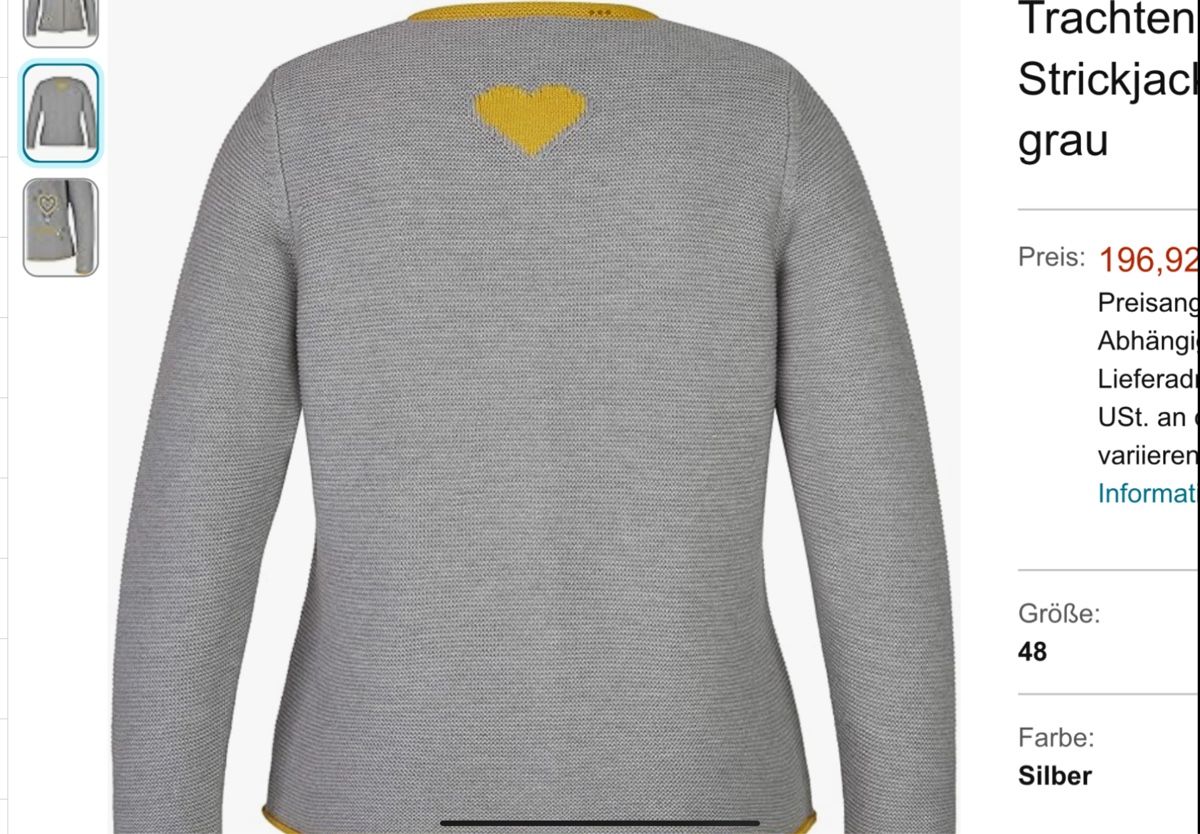 Giacche: Trachtenjacke von Rabe 46 – Nuovo (secondo la descrizione) da Schaffhausen venduto da christamawe 5