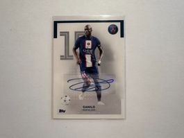Danilo 2022 Topps PSG Team Set Autograph