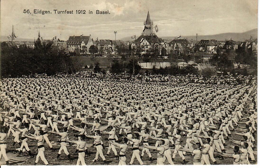 Cartoline postali: Eidgen. Turnfest Basel 1912 – Usato da Hochdorf venduto da Ziegel-16