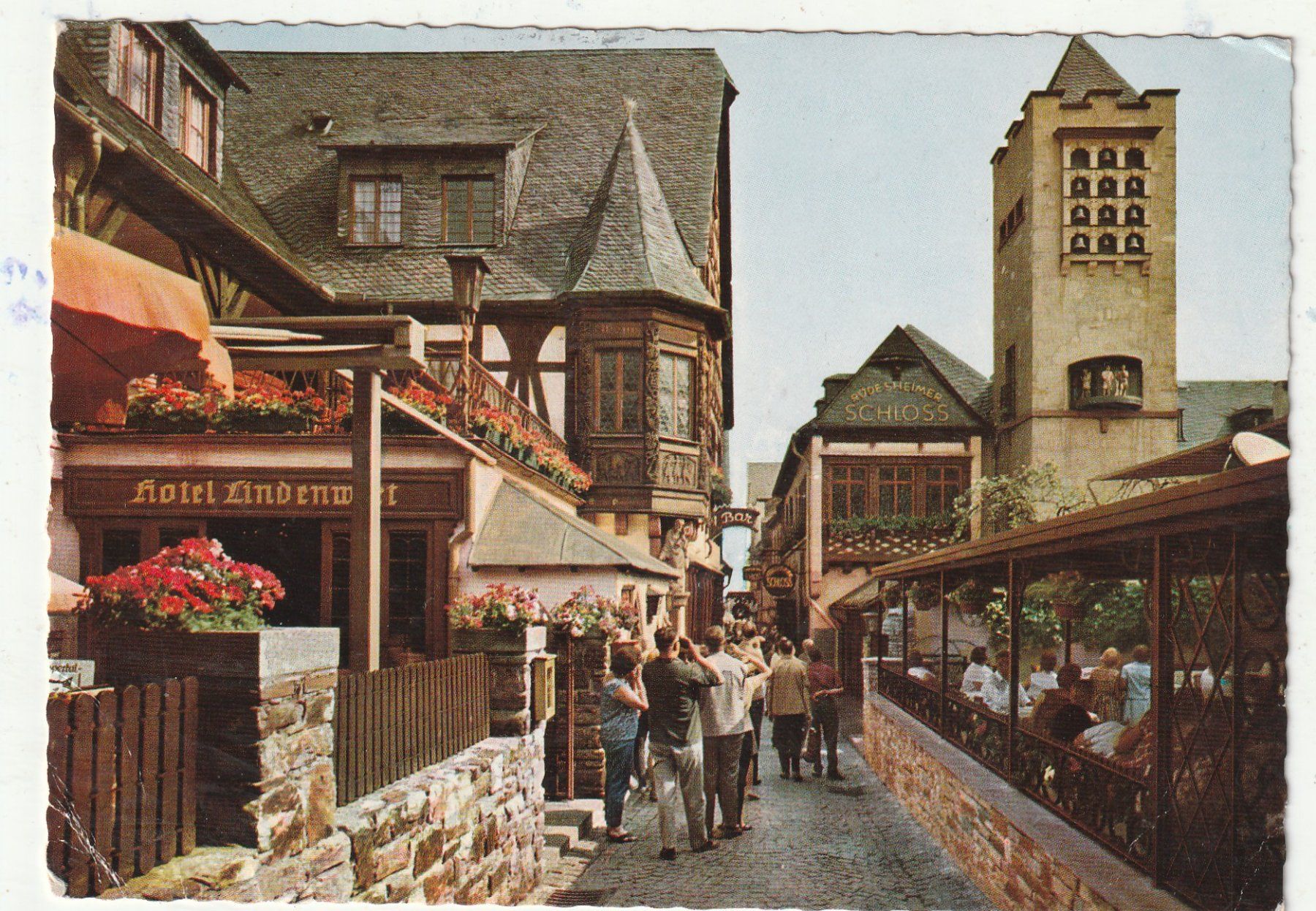 Ansichtskarten: Rüdersheim Dorf gasse – Gebraucht aus Lumbrein von made02