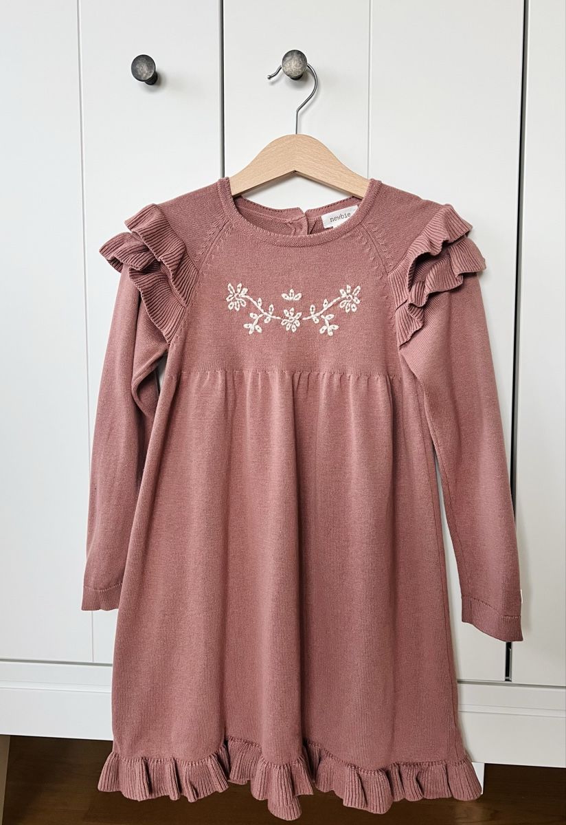 Vestiti & Gonne: Newbie 104 Kleid Rosa Blumen – Usato da Burgdorf venduto da rulan 1