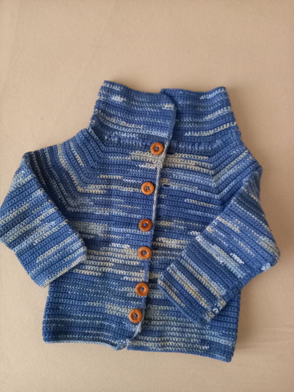 Jacken & Mäntel: blaue Strickjacke Baumwolle ca. Gr. 80 / 12 Mt. – Gebraucht aus Unterengstringen von saraman