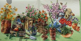 Serviette garden time (rar)
