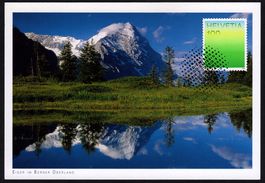MK Farben der CH - Alpenwiesengrün, vor dem Eiger