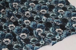 ***AUSVERKAUF*** Stoff Viscosejersey Digitaldruck Blumen
