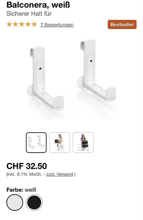 Vasi per fiori: 4x Lechuza Balconera Balkonkasten 80cm – Usato da Wasserauen venduto da Cachaca51 4