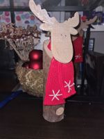 (KOPIE) Shabby Chic Rentier Wackelkopf Weihnacht