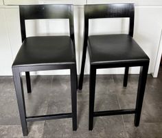 2er Set Barhocker "Lyra" von Horgenglarus, Schwarz Top!