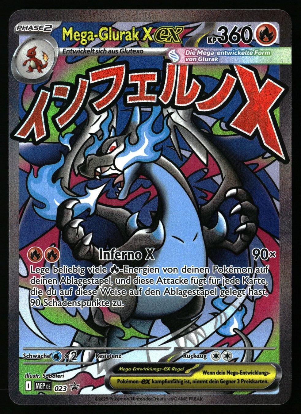Pokémon Carte collezionabili: Mega Glurak X ex Pokemon MEP 23 Promo – Usato da Feuerthalen venduto da Plazatoys