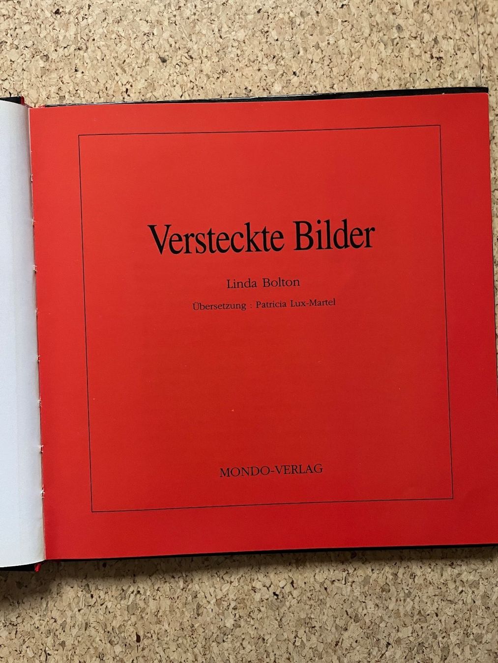 Libri: Buch "Versteckte Bilder", Mondo-Verlag – Usato da Grosswangen venduto da Vita500 3