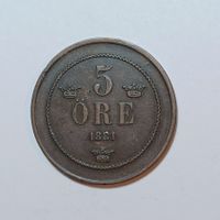 5 Öre 1881 Schweden