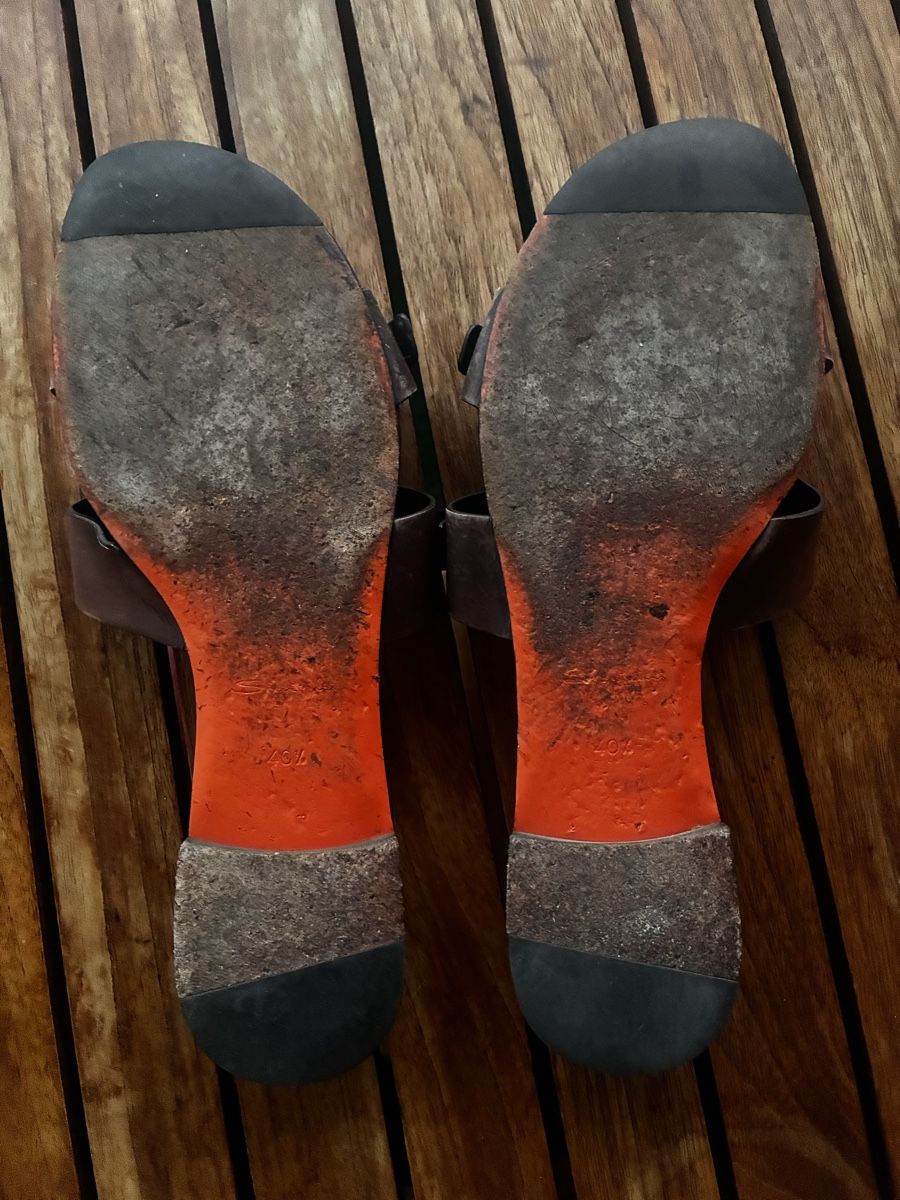 Santoni Damenschuhe: Used Santoni leather slides 40.5  – Gebraucht aus Yverdon-les-Bains von pen_bbz8 5