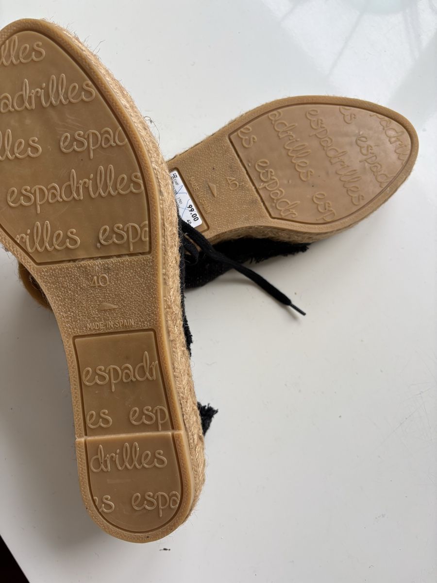 Scarpe da donna: Schuhe: Schwarze Espadrilles Gr. 40 - Neu – Nuovo e nell'imballaggio originale da Zürich venduto da Auschra1 2