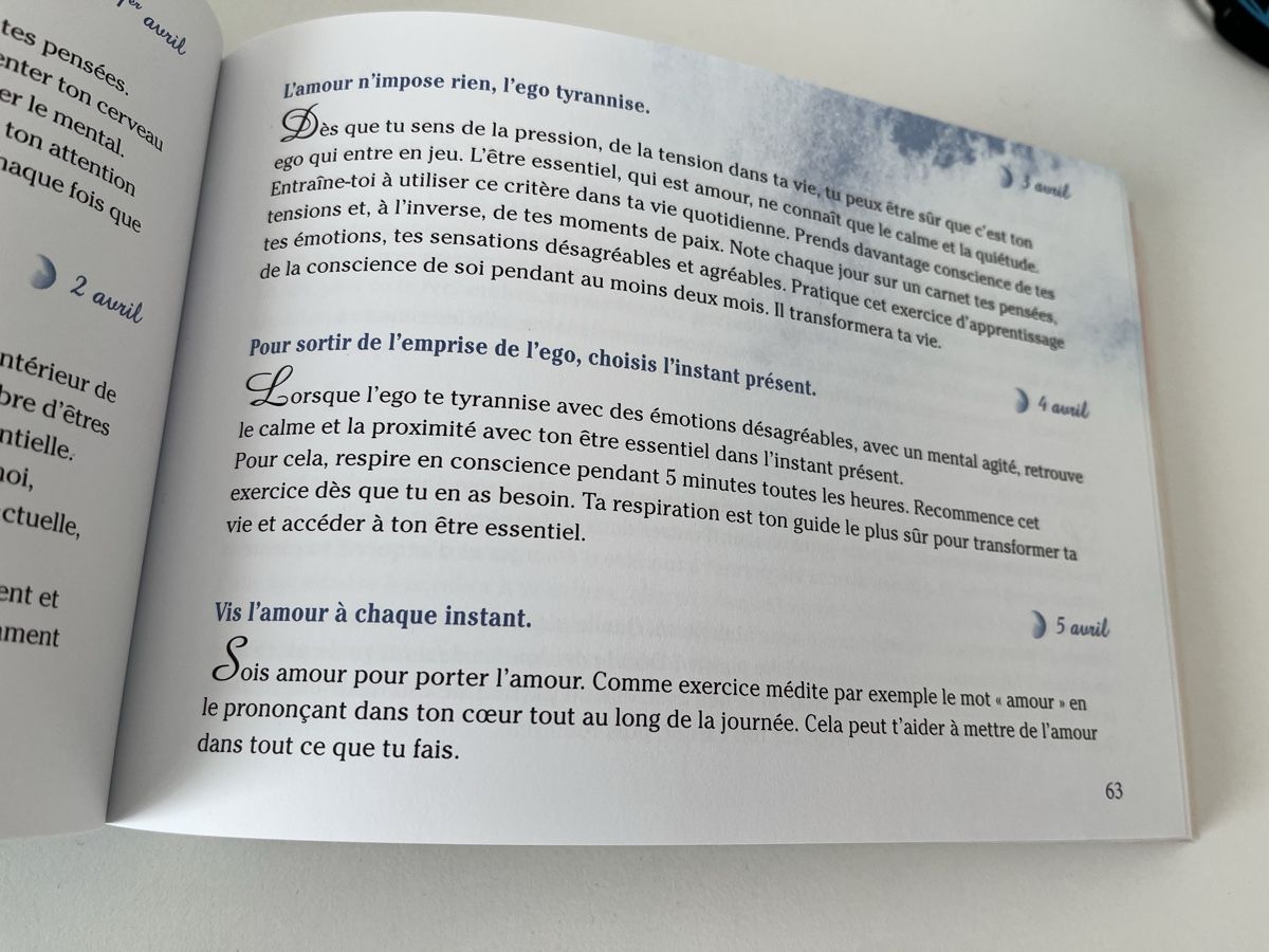 Bücher: Livre d’exercices de méditation – Gebraucht aus Bern von ire_2lpy 2