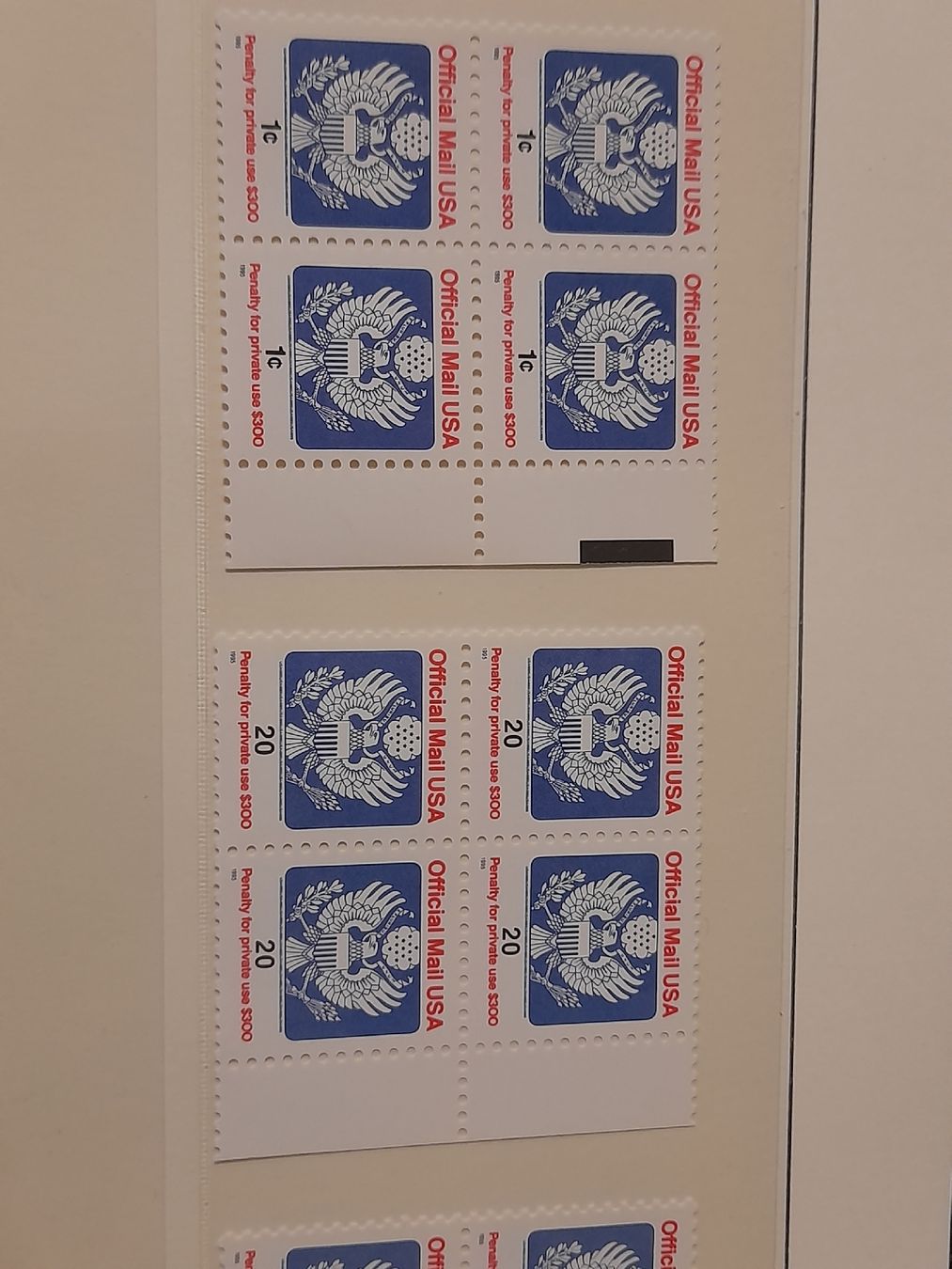 Alle Briefmarken: Briefmarken Sammlung USA, "Official Mail", komplett. – Neu und originalverpackt aus Winterthur von Ufff512 5
