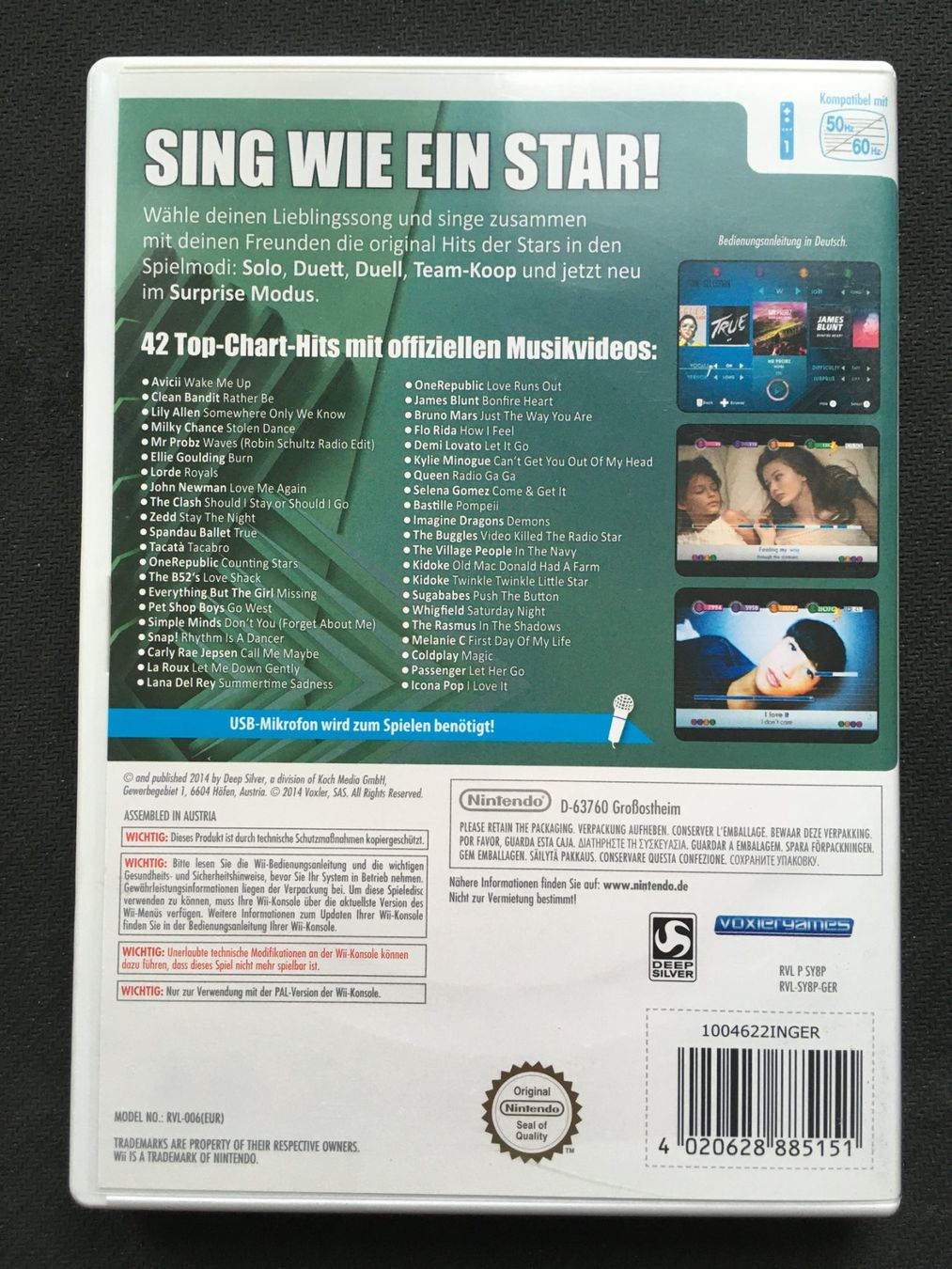 Nintendo Giochi: Let's Sing 2015 - Nintendo Wii – Usato da St.Gallen venduto da sjosjo 1