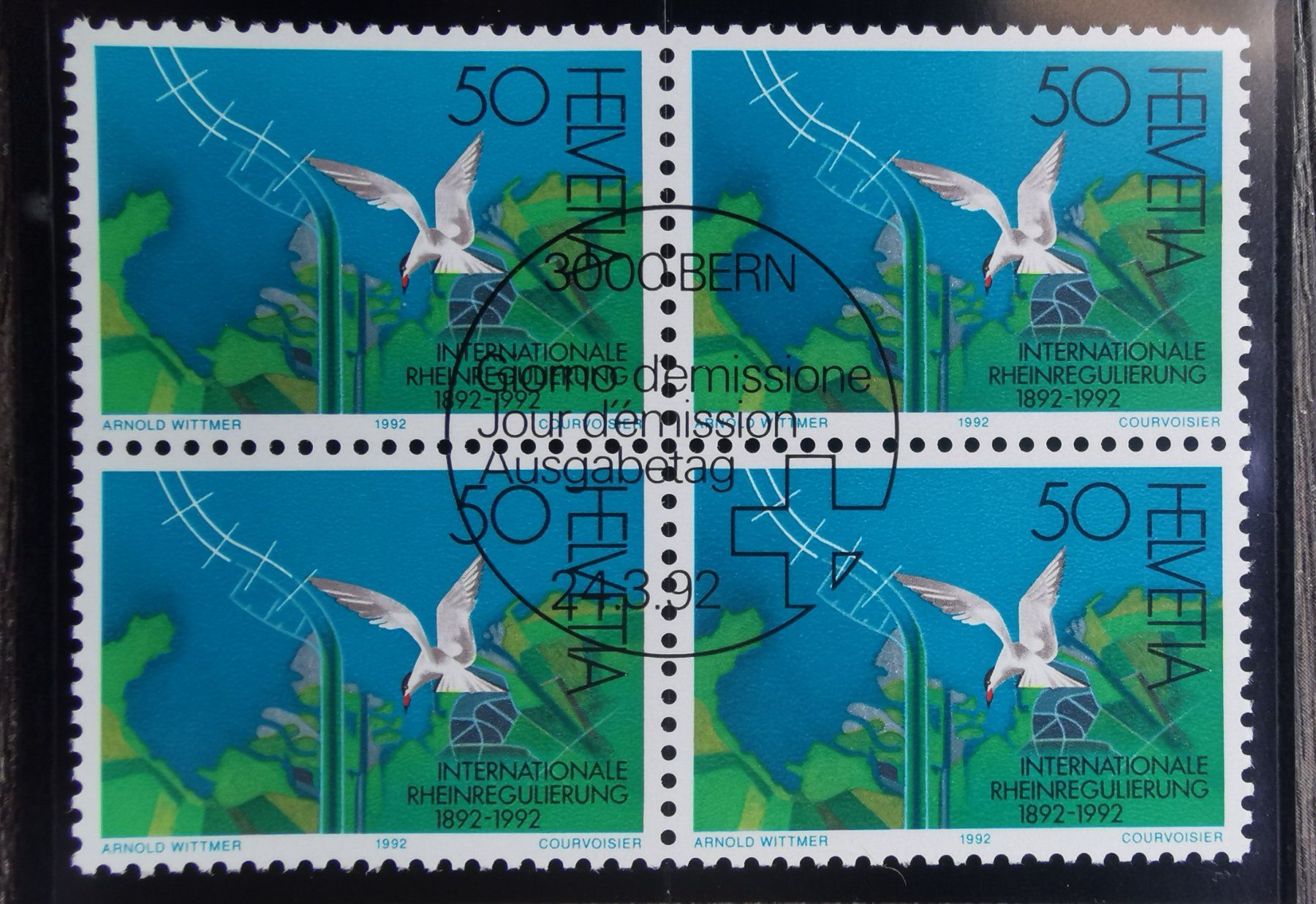 Tutti i francobolli: TR103 Bloc Timbre Suisse 1992 – Usato da Cousset venduto da Patrick_Collections