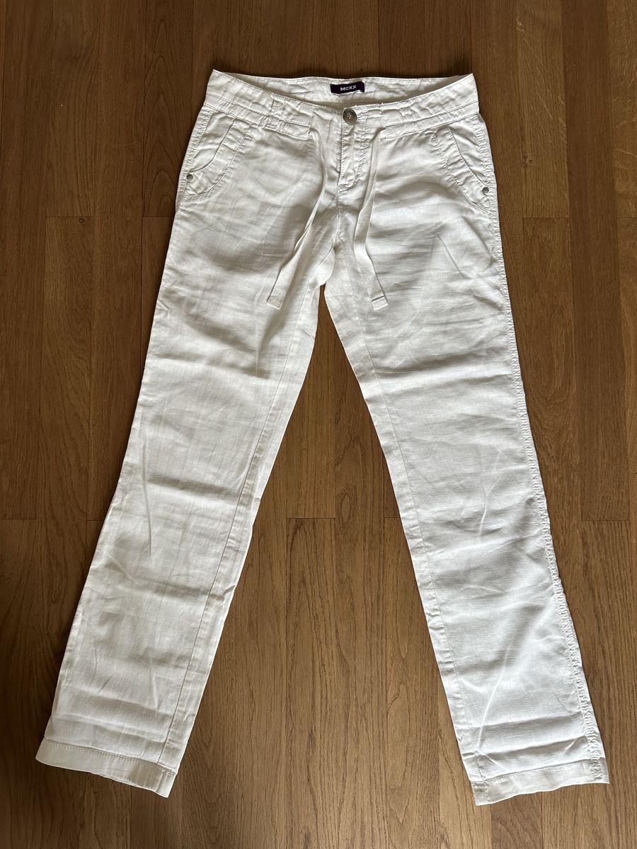 Mexx Pantaloni: Leinenhose offwhite, ideal für den Sommer – Usato da Bern venduto da fluffy07 1