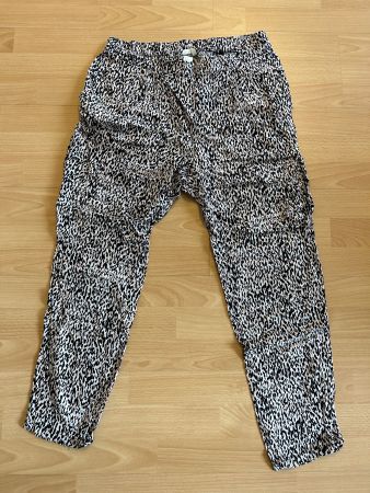 Stoffhose Sommer im Leo-Look rosa