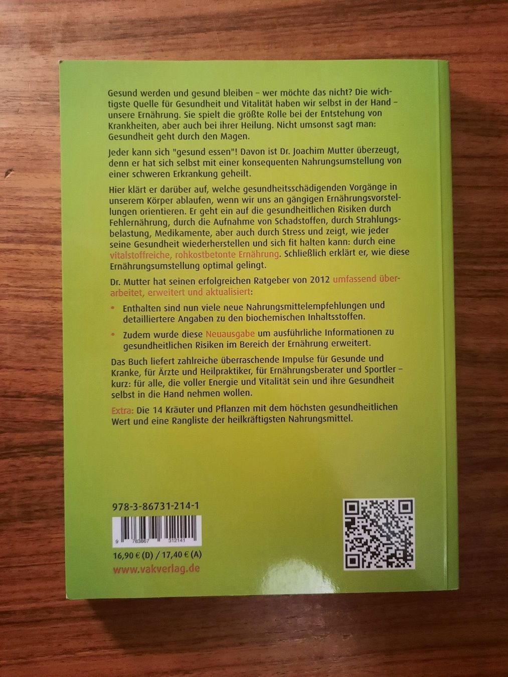 Libri: Grün essen von Joachim Mutter – Nuovo (secondo la descrizione) da Wettingen venduto da Beo 3