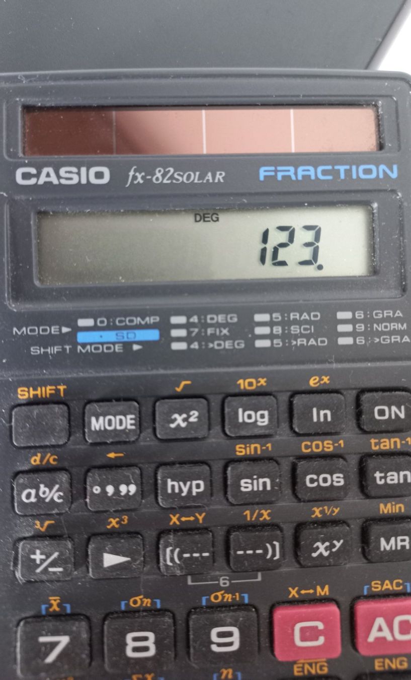 Casio Calcolatrici tascabili: Casio FX-82 Solar Fraction – Usato da Bévilard venduto da Orscha 2