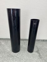 2 Glasvasen schwarz Marke "18 Karat"