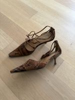 vintage Kitten Heels mit Leoprint