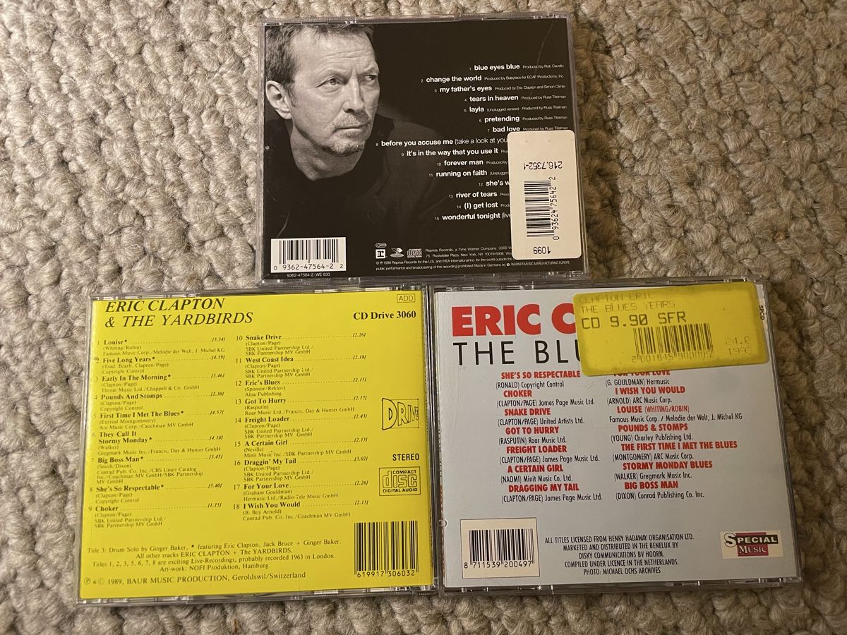 CD: 3x Eric Clapton  – Usato da Reinach AG venduto da trigger7811 2