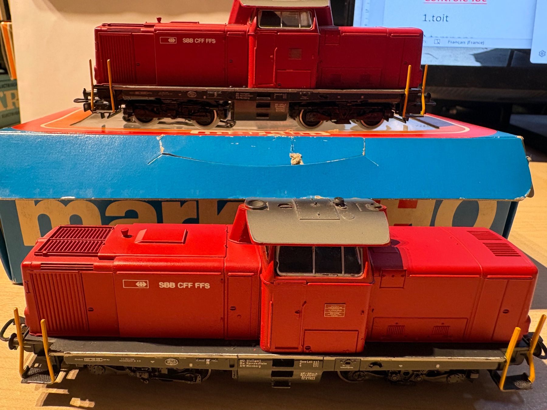Märklin Modellini di ferrovie: Maerklin 2x "Type 3072" Transformées CFF – Usato da Corcelles Payerne venduto da Pierre66