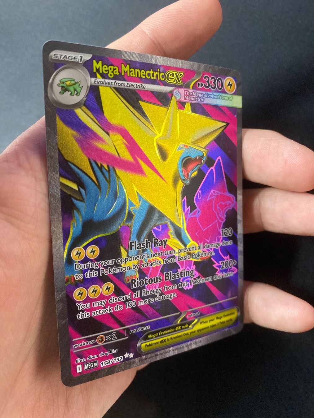Pokémon Carte collezionabili: Mega Manectric ex 158 - Mega Voltenso - Mega Evolution - EN – Nuovo (secondo la descrizione) da Hausen AG venduto da Shrade 1