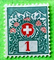 Schweizer Wappen und Alpenrosen Briefmarken   