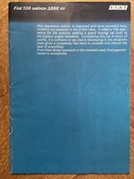 FIAT 130 saloon 3200 Prospekt ca 1971 1972 brochure english