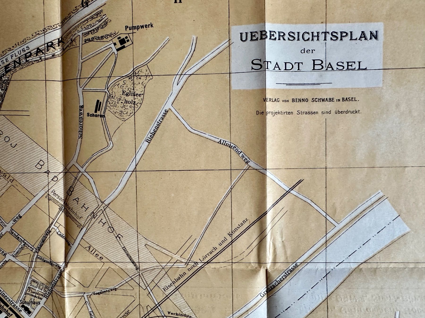 Cartine & Atlanti: Übersichtsplan der Stadt Basel 1903 – Usato da Zürich venduto da allp 1