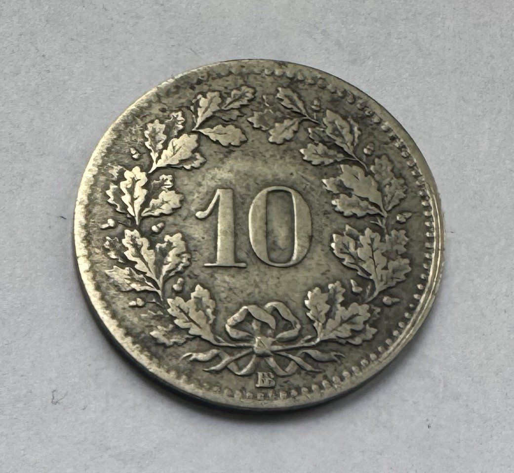 Tutti le monete: 1851 10 Rappen -vz – Usato da Kirchberg SG venduto da Zenhad69 1