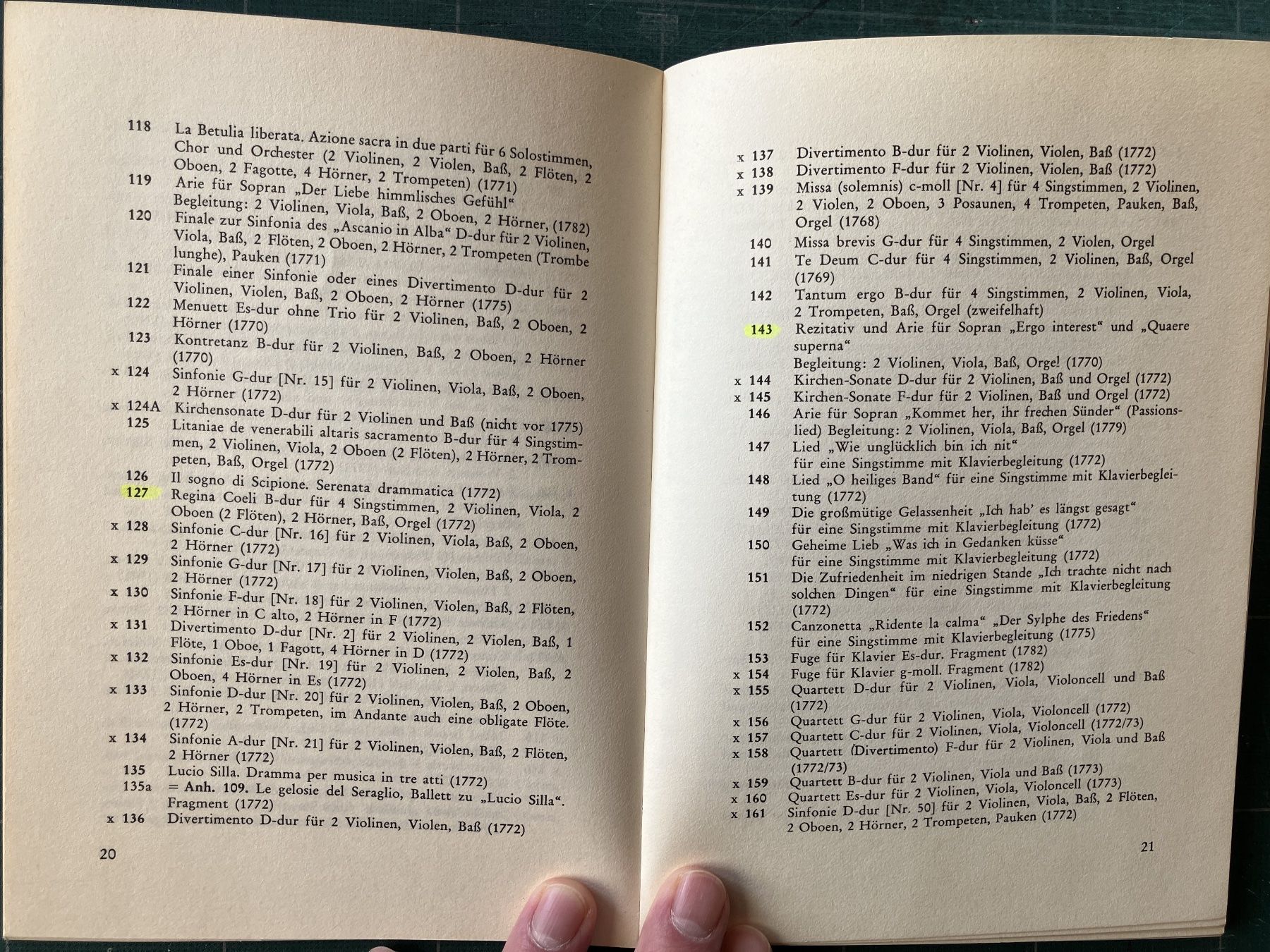 Libri: Der kleine Köchel, Mozarts Werke – Usato da Oberegg venduto da Najen751 1