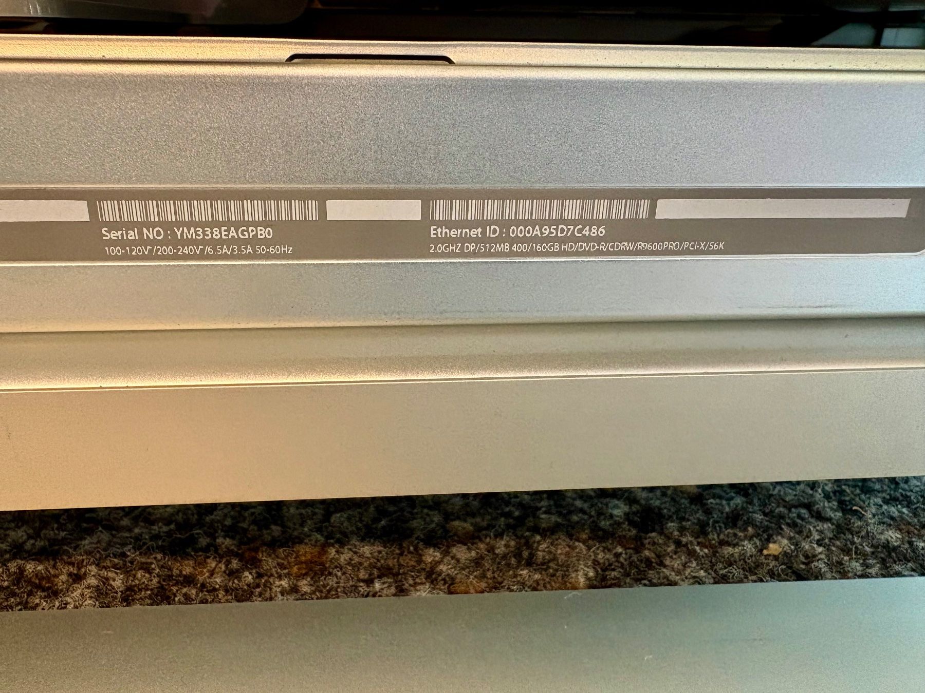 Apple PC: PowerMac G5 (Original) 2.0GHz DP – Usato da Horgen venduto da rrtt 7