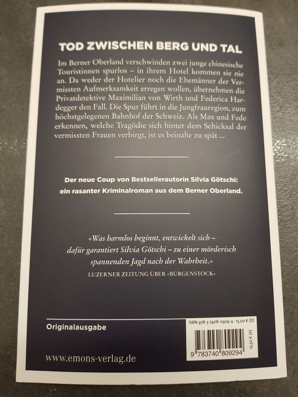 Bücher: Interlaken / Silvia Götschi Schweizer Krimi – Gebraucht aus Dietikon von marconi07 1