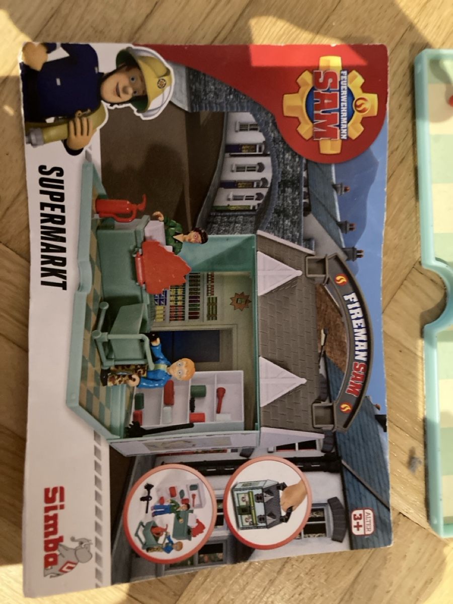 Jouets: Sam der Feuerwehrmann Supermarkt zum Mitnehmen, Simba – D'occasion à Umiken par hope2008 1