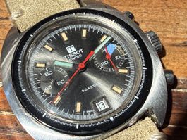 Tissot Seastar Chronograph Vintage Uhr, Handaufzug, läuft