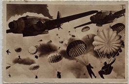 Kriegsflugzeug, Fallschirmspringer, Italien, 2. Weltkrieg