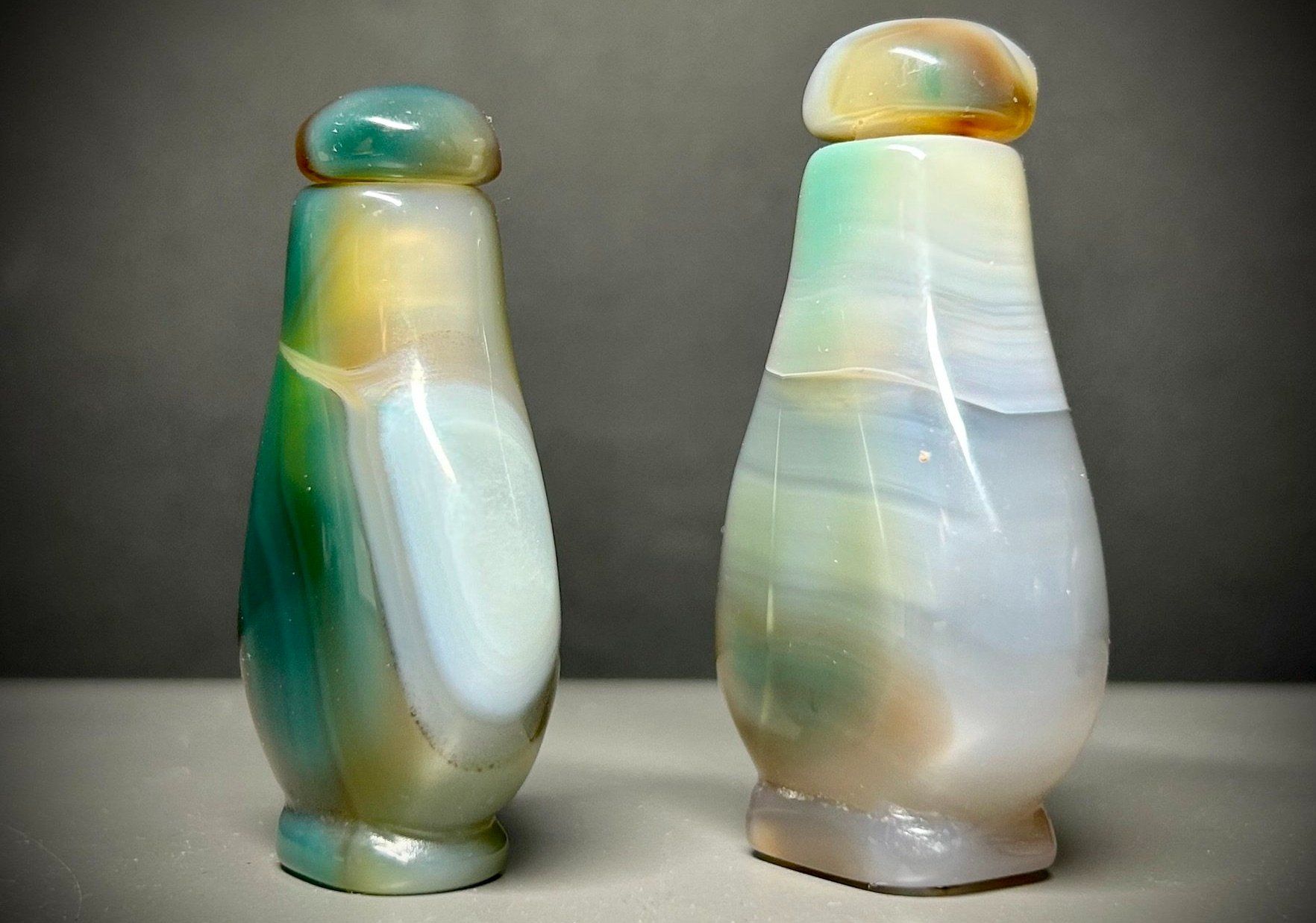 Minerali & Pietre curative: China 2 wunderschöne Achat snuff bottles – Usato da Basel venduto da chinarh891 4